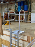 fixed ladder with platform