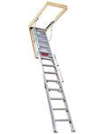 Husky Model 1200 Attic Ladder, tall attic ladder, aluminum attic ladder