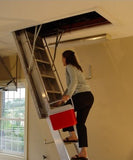 Super Simplex Folding Attic Ladder - Box Frame 6"-11" Deep - For Ceilings 9'-9" or Less